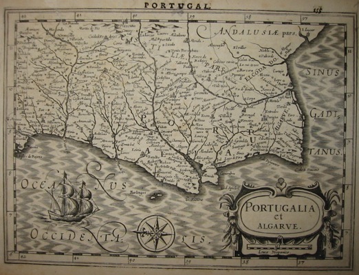 Mercator Gerard - Hondius Jodocus Portugallia et Algarve 1630 Amsterdam 